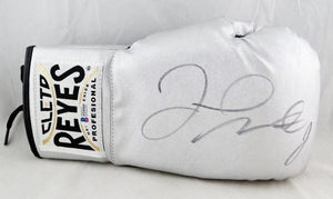 Floyd Mayweather Autographed Silver Cleto Reyes Boxing Glove - Beckett Authentic