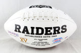 Tim Brown Autographed Oakland Raiders Logo Football W/ HOF - PSA/DNA Auth