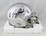 Dwayne Haskins Autographed Ohio State Buckeyes Speed Mini Helmet- Beckett Auth *Black