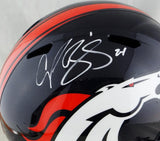 Champ Bailey Autographed Denver Broncos F/S Speed Helmet - JSA W Auth *White
