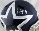 Amari Cooper Autographed Dallas Cowboys F/S AMP Speed Helmet- JSA W Auth *White