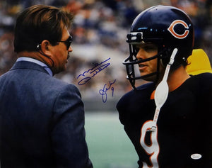 Jim McMahon & Mike Ditka Autographed Chicago Bears 16x20 Photo- JSA Witnessed *Blue Image 1