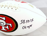 Ricky Watters Autographed San Francisco 49ers Logo Football W/ Insc- Beckett Auth