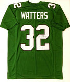 Ricky Watters Autographed Green Pro Style Jersey- Beckett Authenticated *Black