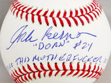 Corbin Bernsen Autographed Rawlings OML Baseball "Dorn" & STMFO- Beckett Auth  Image 2
