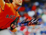 Gerritt Cole Autographed Houston Astros 8x10 Pitching PF Photo - JSA W Auth *Black