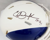 Eric Dickerson Autographed Los Angeles Rams AMP Mini Helmet w/ HOF- Beckett Auth *Black