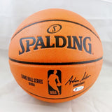Dennis Rodman Autographed Official NBA Basketball w/The Worm- Beckett Auth *Silver