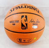 Dennis Rodman Autographed Official NBA Basketball- Beckett Auth *Silver