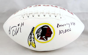 Gary Clark Autographed Washington Redskins Logo Football w/10856 Receiving Yards- JSA W Auth