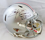 Eddie George Autographed OSU F/S Speed Authentic Helmet w/4 Insc - Beckett Auth