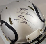 Brian Bosworth Signed Seattle Seahawks AMP Speed Mini Helmet - JSA W Auth *Black