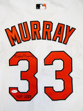 Eddie Murray Signed Baltimore Orioles White Majestic Authentic Jersey w/HOF- JSA