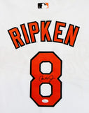 Cal Ripken Jr. Autographed White Majestic Baltimore Orioles Jersey- JSA W Auth