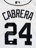 Miguel Cabrera Autographed Detroit Tigers Majestic White Jersey - JSA W Auth *2