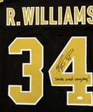 Ricky Williams Autographed Black Pro Style Jersey w/Smoke Weed Insc - JSA W Auth