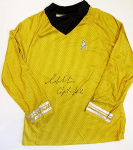 William Shatner Signed Star Trek Enterprise Gold Shirt w/Captain Kirk-Beckett Auth