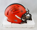 Jarvis Landry Autographed Cleveland Browns Speed Mini Helmet- JSA W Auth *Black