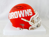 Odell Beckham Signed Cleveland Browns AMP Speed Mini Helmet- JSA W Auth *Black
