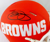 Odell Beckham Signed Cleveland Browns AMP Speed Mini Helmet- JSA W Auth *Black