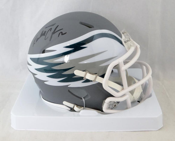 Randall Cunningham Autographed Philadelphia Eagles AMP Speed Mini Helmet- JSA W Auth *Black