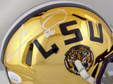 Jarvis Landry Autographed LSU Tigers Chrome Mini Helmet- JSA W Auth *White