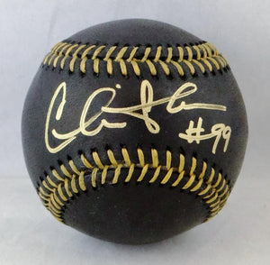 Charlie Sheen Autographed Rawlings OML Black Baseball- Beckett Auth *Gold
