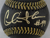 Charlie Sheen Autographed Rawlings OML Black Baseball- Beckett Auth *Gold