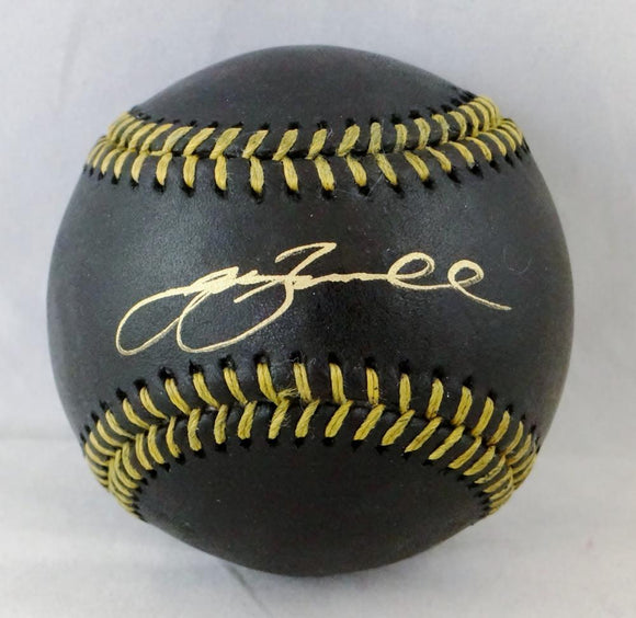 Jeff Bagwell Autographed Rawlings OML Black Baseball - Beckett Auth *Gold