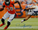 Demaryius Thomas Autographed Broncos 16x20 Running W/ Ball Photo- JSA W Auth