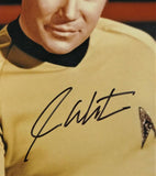 William Shatner Autographed 11x14 Star Trek Sitting Photo - Beckett Auth *Black