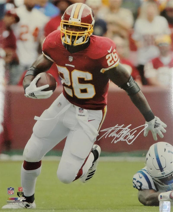 Adrian Peterson Autographed Washington Redskins 16x20 Vs Colts PF - Beckett Auth *Silver