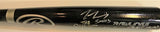 The Sandlot Autographed Black Rawlings Pro Baseball Bat - Beckett Auth *Silver