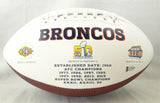 John Elway Autographed Denver Broncos Logo Football - Beckett W Auth *Black