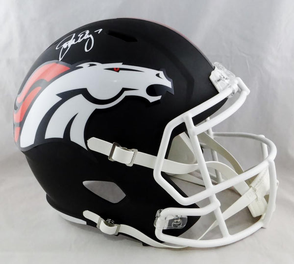 : John Elway Autographed Denver Broncos F/S Flat White