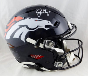 John Elway Autographed Denver Broncos F/S SpeedFlex Helmet - Beckett Auth *White