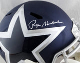 Roger Staubach Autographed F/S Dallas Cowboys AMP Speed Helmet- Beckett Auth *W
