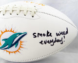 Ricky Williams Autographed Miami Dolphins Logo Football W/ SWED - JSA W Auth