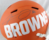Jarvis Landry Autographed Cleveland Browns Full Size AMP Speed Helmet- JSA W Auth *Black