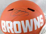 Odell Beckham Autographed Cleveland Browns F/S AMP Speed Helmet- JSA W Auth *Black
