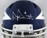 Dak Prescott Autographed Dallas Cowboys F/S AMP Speed Helmet- Beckett Auth *