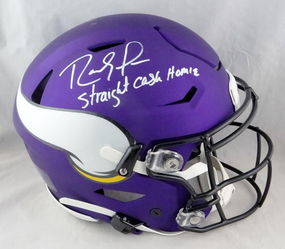 Randy Moss Autographed Vikings F/S SpeedFlex Helmet W/ Straight Cash- Beckett W Auth