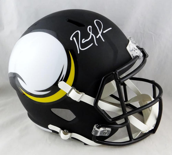 Randy Moss Autographed Minnesota Vikings F/S AMP Speed Helmet- Beckett Auth *White