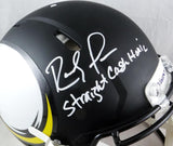 Randy Moss Autographed Vikings F/S AMP Authentic Helmet w/ Straight Cash- Beckett Auth