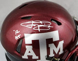 Johnny Manziel Signed Texas A&M Speed Two Tone Mini Helmet W/ HT- Beckett Auth