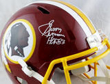 Sonny Jurgensen Autographed F/S Redskins Speed Helmet w/ HOF - JSA W Auth *White