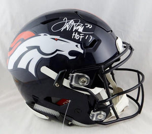 Terrell Davis Autographed Denver Broncos F/S SpeedFlex Helmet w/HOF - JSA Auth *White
