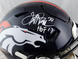 Terrell Davis Autographed Denver Broncos F/S SpeedFlex Helmet w/HOF - JSA Auth *White