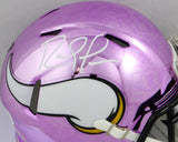 Randy Moss Autographed Minnesota Vikings Chrome Mini Helmet- Beckett W Auth *White