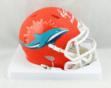Ricky Williams Autographed Miami Dolphins AMP Speed Mini Helmet w/ Miami Vice- JSA W Auth *White